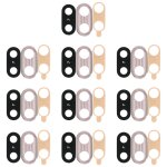 Cadre de cam�ra 10 pcs avec cache - objectif et adh�sif pour huawei nova 3 (argent)