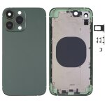 Cadre givr� housse de bo�tier au dos avec l'apparence imitation d'ip13 pro pour iphone xr (vert)