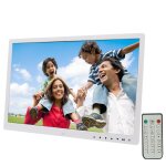 Cadre photo numérique à écran led de 17, 0 pouces avec contrôle à bouton tactile / support / télécommande, ... Cadre photo numérique à écran led de 17, 0 pouces avec contrôle à bouton tactile / support / télécommande, ...