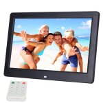 Cadre photo numrique grand cran 10, 1 pouces hd avec support et tlcommande, allwinner e200, rveil ...