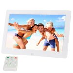 Cadre photo numrique grand cran 10, 1 pouces hd avec support et tlcommande, allwinner e200, rveil ...