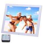 Cadre photo numrique hd hd de 15 pouces avec support et tlcommande, allwinner, rveil / mp3 / mp4 ...