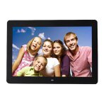 Cadre photo numérique multimédia à affichage led de 14 pouces avec support et lecteur de musique et de ... Cadre photo numérique multimédia à affichage led de 14 pouces avec support et lecteur de musique et de ...