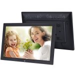 Cadre photo numrique avec cran ips de 18, 5 pouces, type de prise : prise amricaine (noir)