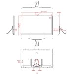 Cadre photo numrique  cran lcd de 32 pouces, rk3188 quad core cortex a9 jusqu  1, 6 ghz, android ...
