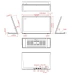Cadre photo numrique ips 13, 3 pouces, rk3368 octa - core cortex a53 jusqu  1, 5 ghz, windows 8. 1, ...