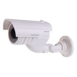 Caméra cctv de sécurité factice à la recherche réaliste avec led rouge clignotante Caméra cctv de sécurité factice à la recherche réaliste avec led rouge clignotante