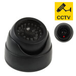 Camra de vidosurveillance factice avec scurit et voyant rouge clignotant (noir)