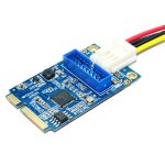 Carte d extension mini pci - e vers usb 3. 0 avant 19 broches pour pc de bureau avec port de connexion ...