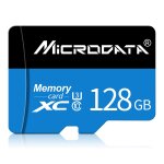 Carte mmoire microdata 128 go u3 bleue et noire tf (micro sd)