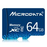 Carte mmoire microdata 64 go u3 blue tf (micro sd)