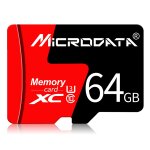 Carte mémoire microdata 64 go u3 rouge et noire tf (micro sd) Carte mémoire microdata 64 go u3 rouge et noire tf (micro sd)