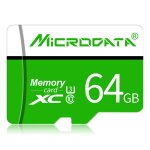Carte mémoire microdata 64 go u3 verte et blanche tf (micro sd) Carte mémoire microdata 64 go u3 verte et blanche tf (micro sd)
