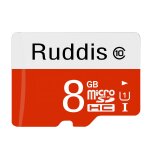 Carte mmoire ruddis 8 go haute vitesse de classe 10 tf / micro sdxc uhs - 1 (u1)