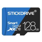 Carte m�moire stickdrive 128 go haute vitesse u3 bleue et noire tf (micro sd)