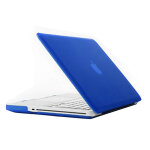 Cas de protection en plastique dur givr� pour macbook pro 13, 3 pouces (bleu)