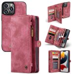 Caseme - 008 �tui en cuir horizontal multifonctionnel multifonctionnel d�tachable avec fente et portefeuille ...