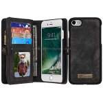 Caseme pour iphone 8 et 7 porte - documents multifonctions en cuir avec �tui de protection magn�tique ...