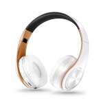 Casque sans fil bluetooth lpt660 casque de sport stéréo hifi (blanc + or) Casque sans fil bluetooth lpt660 casque de sport stéréo hifi (blanc + or)