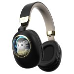 Casque stro sans fil bluetooth b4 rgb cartoon (noir)