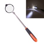 Chssis de voiture rtractable miroir d inspection tlescopique avec 1 led de led pcs 5 mm, diamtre ...