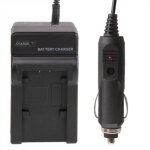 Chargeur allume - cigare pour batterie panasonic vbk180t au lithium (noir)