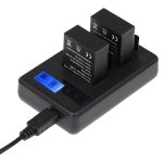 Chargeur de batterie double écran lcd pour gopro hero3 + / 3 (ahdbt - 301, ahdbt - 302), affiche la capacité ... Chargeur de batterie double écran lcd pour gopro hero3 + / 3 (ahdbt - 301, ahdbt - 302), affiche la capacité ...