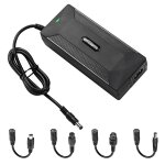 Chargeur de batterie au lithium pour v�lo et scooter �lectrique 42v 2a, avec 4 lignes d'adaptateur, prise ...