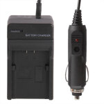 Chargeur de voiture pour appareil photo numrique pour batterie au lithium panasonic vbn130 / d54s (noir) ...