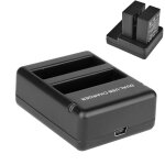 Chargeur de voyage � double batterie usb pour gopro hero 4 (ahdbt - 401) (noir)