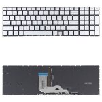 Pour clavier hp envy x360 15 - ed 15 - ed0008ca 15 - ed0023dx us version avec rtroclairage rvb (argent) ...