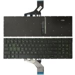 Pour clavier rtroclair pour ordinateur portable hp pavilion gaming 15 - dk us version (vert)