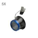 Clip 5x sur les lunettes de rparation de montre de loupe de lunettes de lune