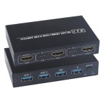 Commutateur am - kvm201cl 2x1 4kx2k hdmi / usb / kvm