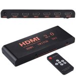 Commutateur hdmi 2. 0 5x1 4k / 60hz avec t�l�commande,