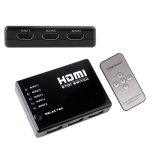 Commutateur hdmi 5 ports 1080p avec tlcommande, prise en charge hdtv (noir)