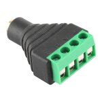Connecteur audio st�r�o de bornier femelle � 4 broches de 2, 5 mm