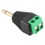 Connecteur audio st�r�o pour bornier m�le de 3, 5 mm � prise m�le 2 p�les 2