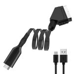 Convertisseur hdmi vers pritel pour dcodeurs, consoles de jeux, audio et vido (noir)