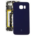 Coque arrire de batterie d origine pour samsung galaxy s6 edge / g925 (bleu fonc)