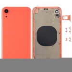 Coque arri�re avec objectif d appareil photo, plateau pour carte sim et touches lat�rales pour iphone ...