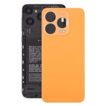 Coque arrire de batterie en cuir avec adhsif pour zte blade v70 (orange)