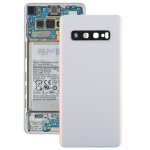 Coque arri�re de batterie pour galaxy s10 avec objectif d'appareil photo (blanc)