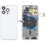 Coque arri�re de batterie pour iphone 13 pro avec touches lat�rales et plateau de carte et c�ble flexible ...