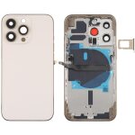 Coque arri�re de batterie pour iphone 13 pro avec touches lat�rales et plateau de carte et c�ble flexible ...