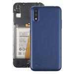 Coque arrire de batterie pour samsung galaxy a01 sm - 015f avec objectif d'appareil photo (bleu)
