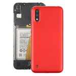 Coque arri�re de batterie pour samsung galaxy a01 sm - 015f avec objectif d'appareil photo (rouge)
