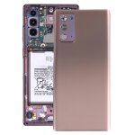 Coque arri�re de batterie pour samsung galaxy note20 avec cache d'objectif d'appareil photo (or rose) ...