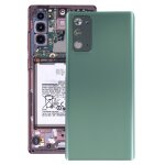 Coque arri�re de batterie pour samsung galaxy note20 avec cache d'objectif d'appareil photo (vert)