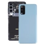 Coque arrire de batterie pour samsung galaxy s20 avec cache d'objectif d'appareil photo (bleu)
